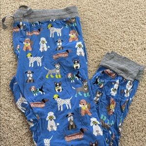 Little Sleepies Blue Dog Print Pajama Pants